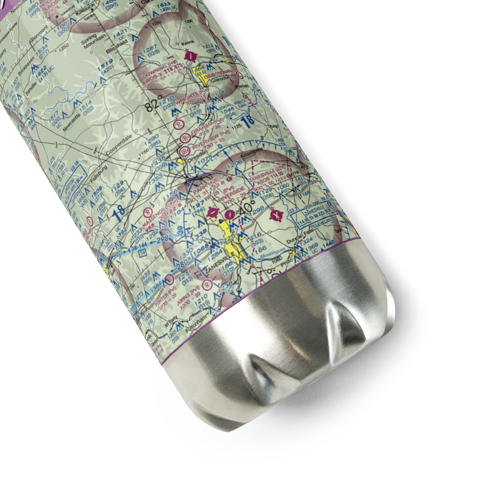 Wright's Field (36OH) VFR Sectional Water Bottle 