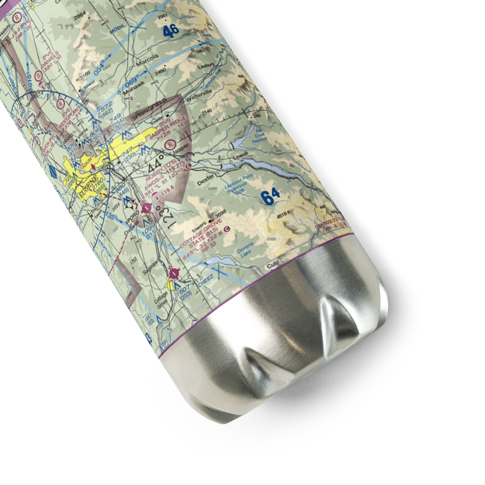 Jasper Ridge Airstrip (36OR) VFR Sectional Water Bottle 