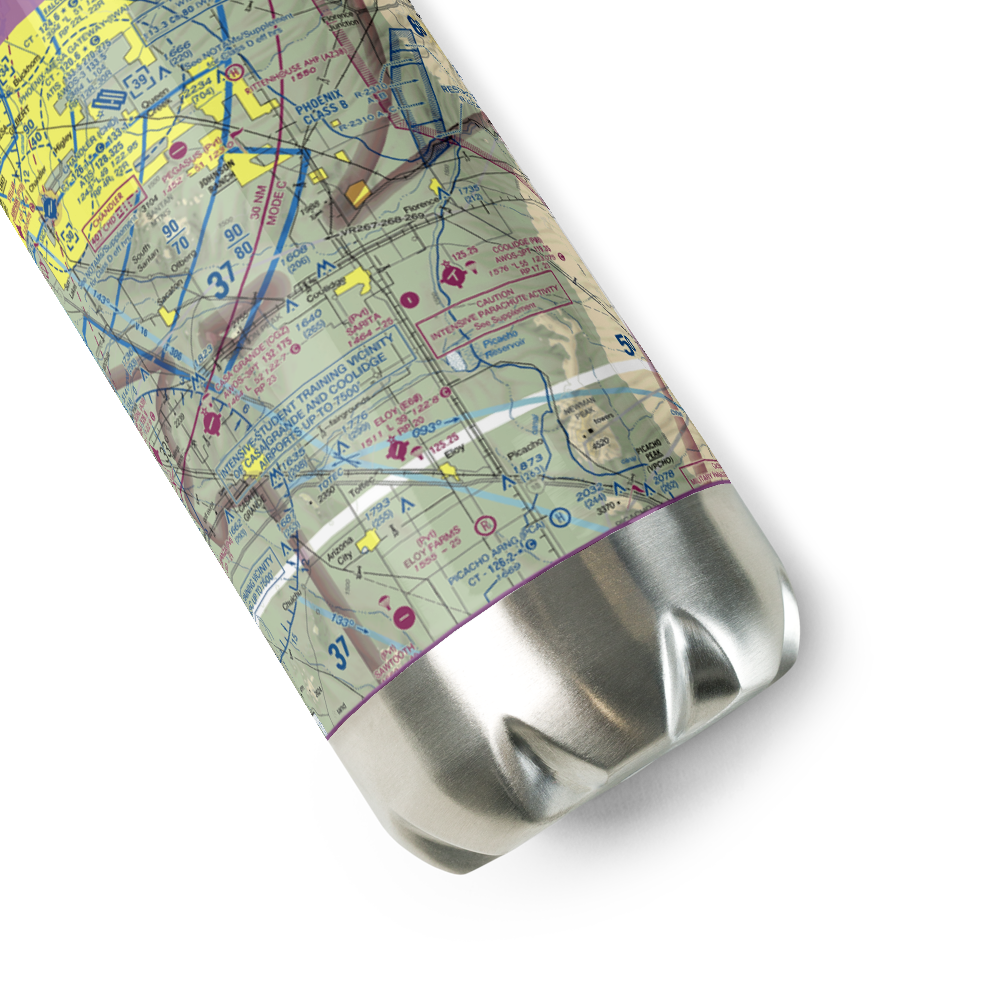 Sarita Airport (37AZ) VFR Sectional Water Bottle 
