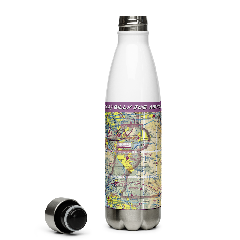 Billy Joe Airport (37CA) VFR Sectional Water Bottle 