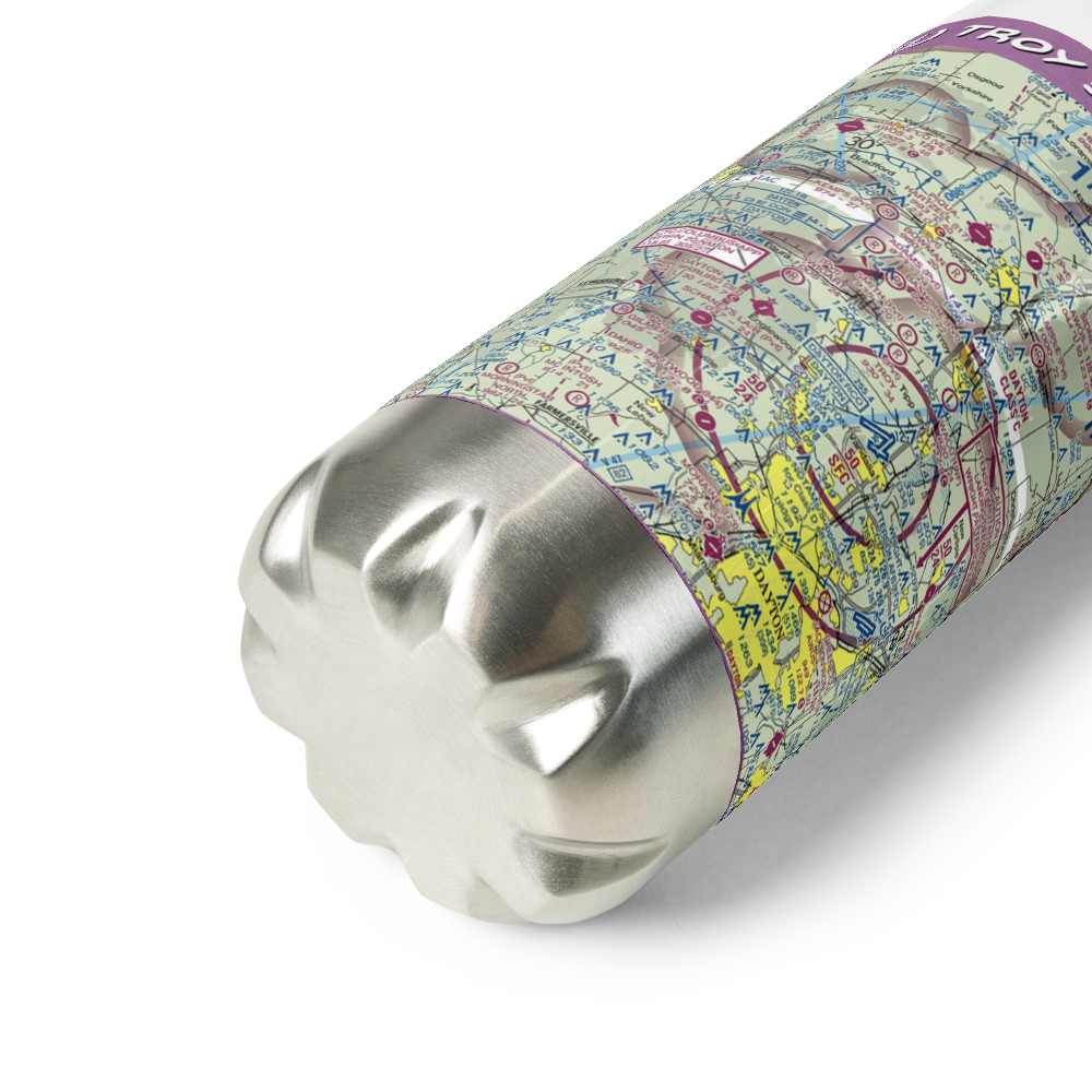 Troy Skypark Airport (OH71) VFR Sectional Water Bottle 