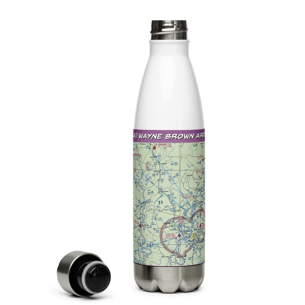 Wayne Brown Airport (37LA) VFR Sectional Water Bottle 