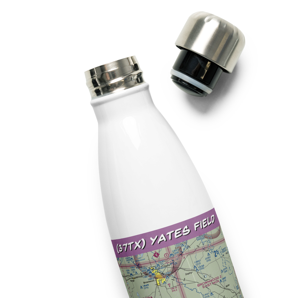 Yates Field (37TX) VFR Sectional Water Bottle 