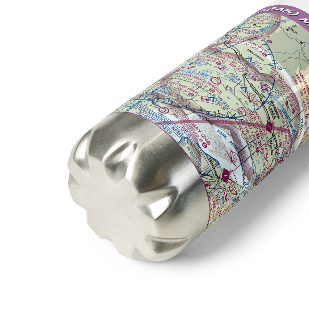 Mels Airport (38AK) VFR Sectional Water Bottle 