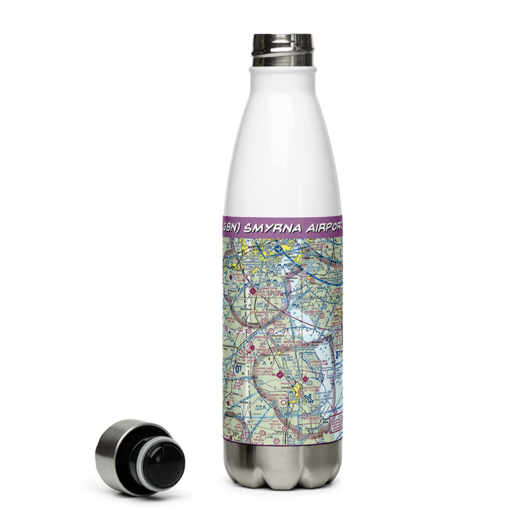 Smyrna Airport (38N) VFR Sectional Water Bottle 