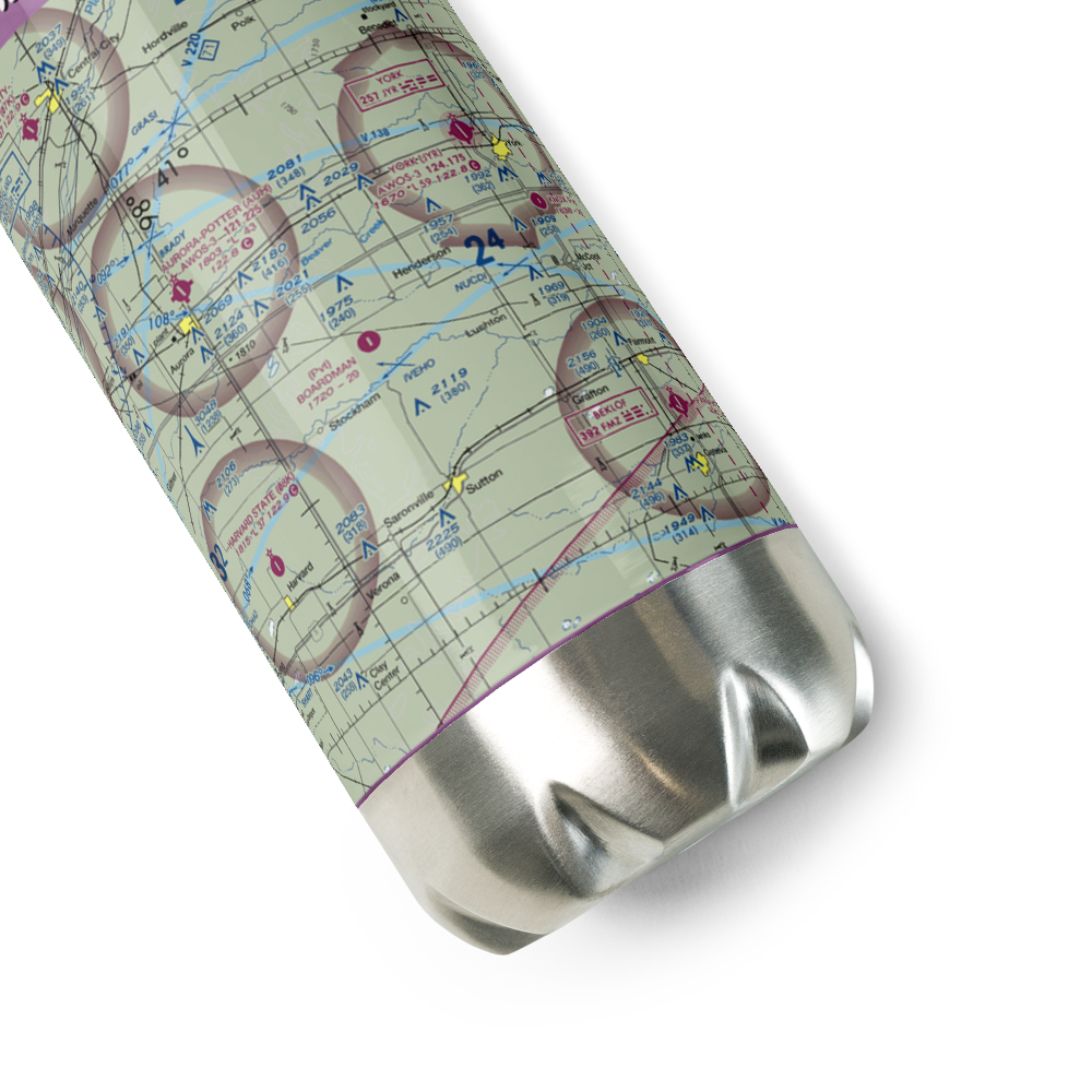 Boardman Aerial Airport (38NE) VFR Sectional Water Bottle 
