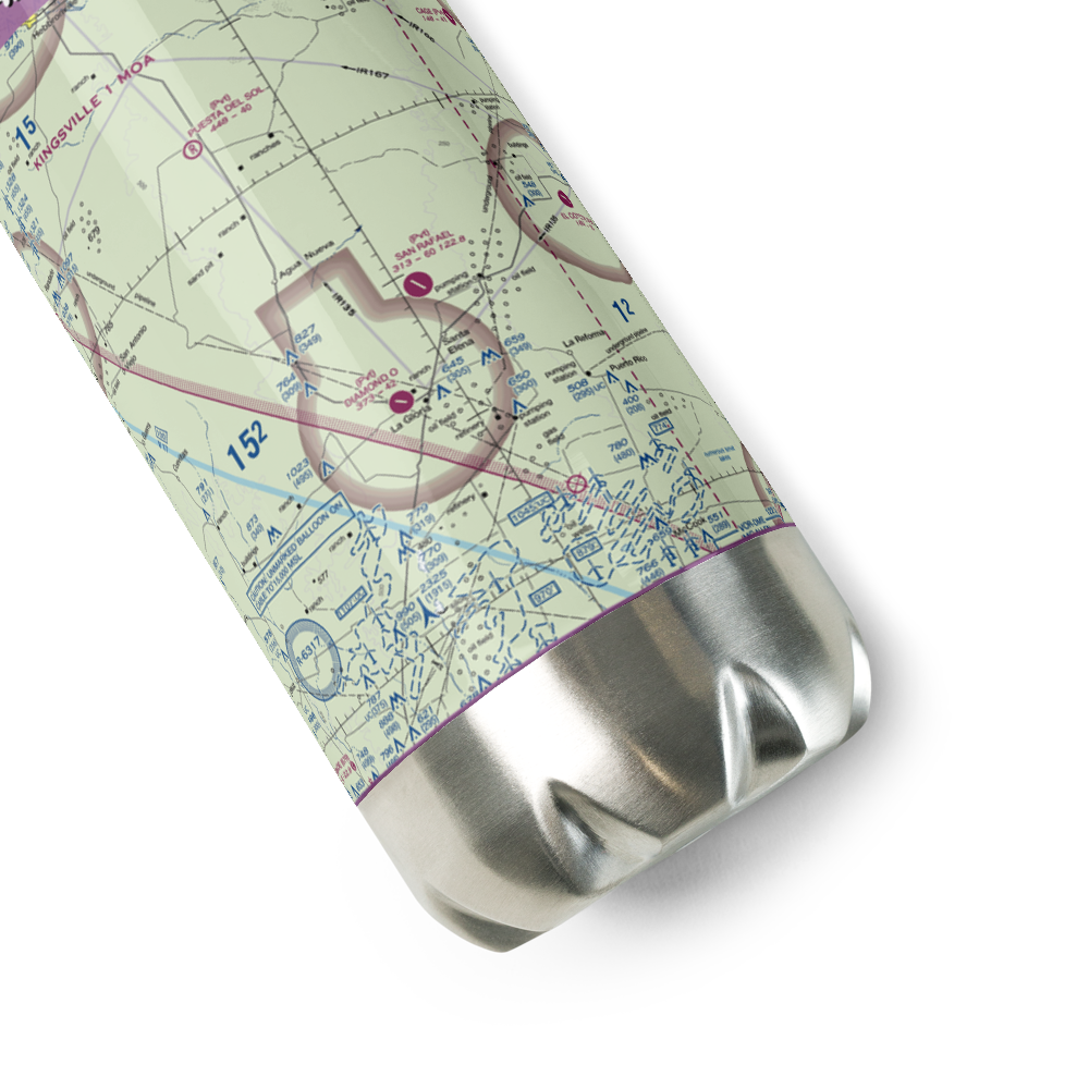 San Rafael Ranch Airport (38XS) VFR Sectional Water Bottle 