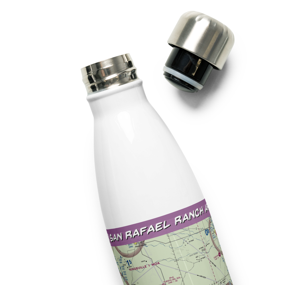 San Rafael Ranch Airport (38XS) VFR Sectional Water Bottle 