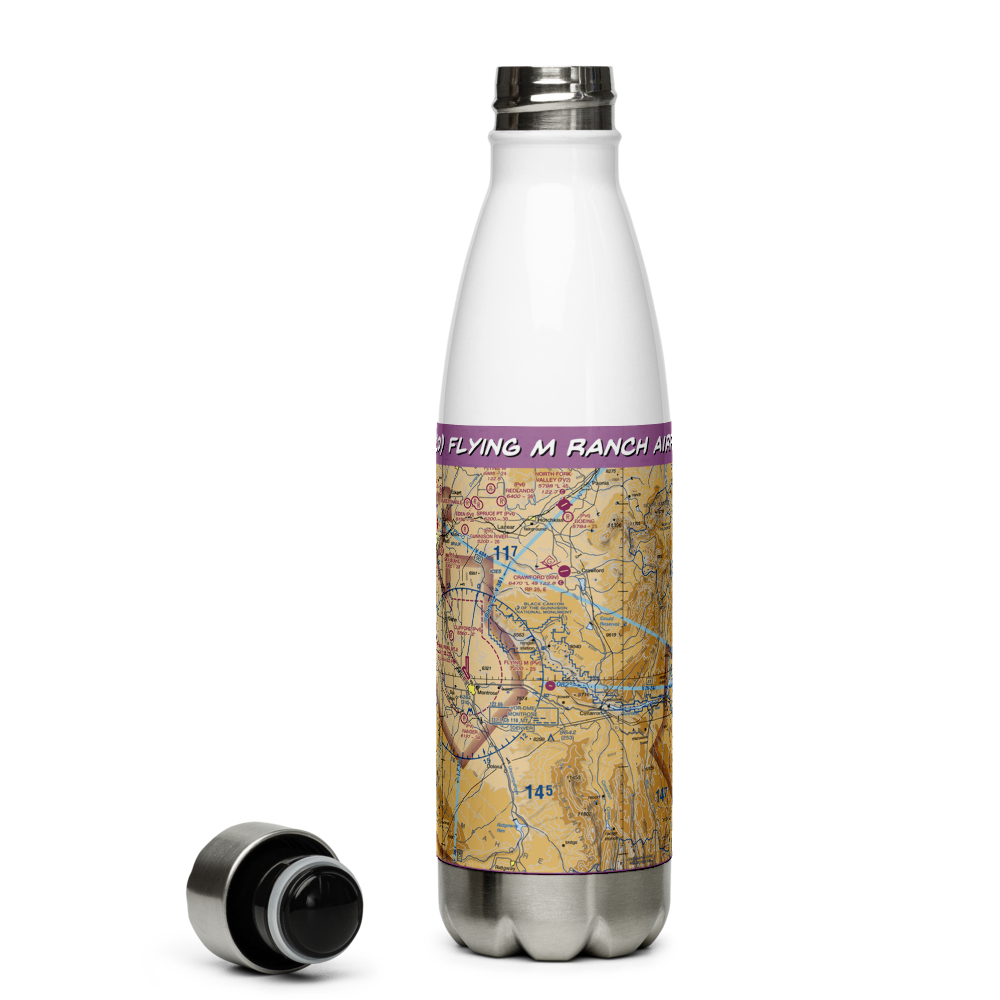 Flying M Ranch Airport (39CO) VFR Sectional Water Bottle 