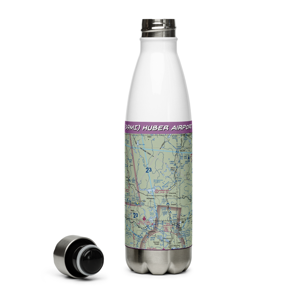 Huber Airport (39MI) VFR Sectional Water Bottle 