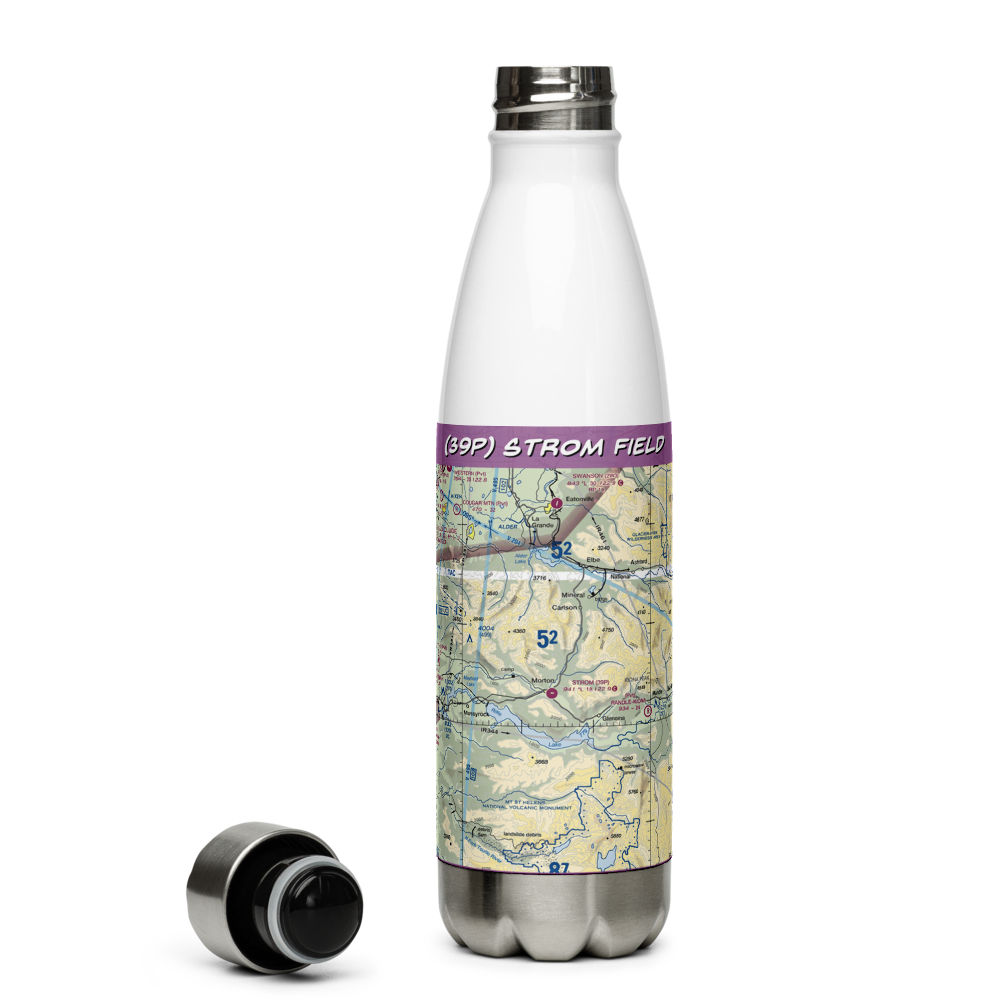 Strom Field (39P) VFR Sectional Water Bottle 