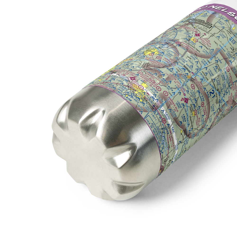 Nelson's Run Airport (39PN) VFR Sectional Water Bottle 