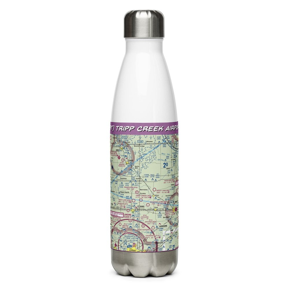 Tripp Creek Airport (39T) VFR Sectional Water Bottle 