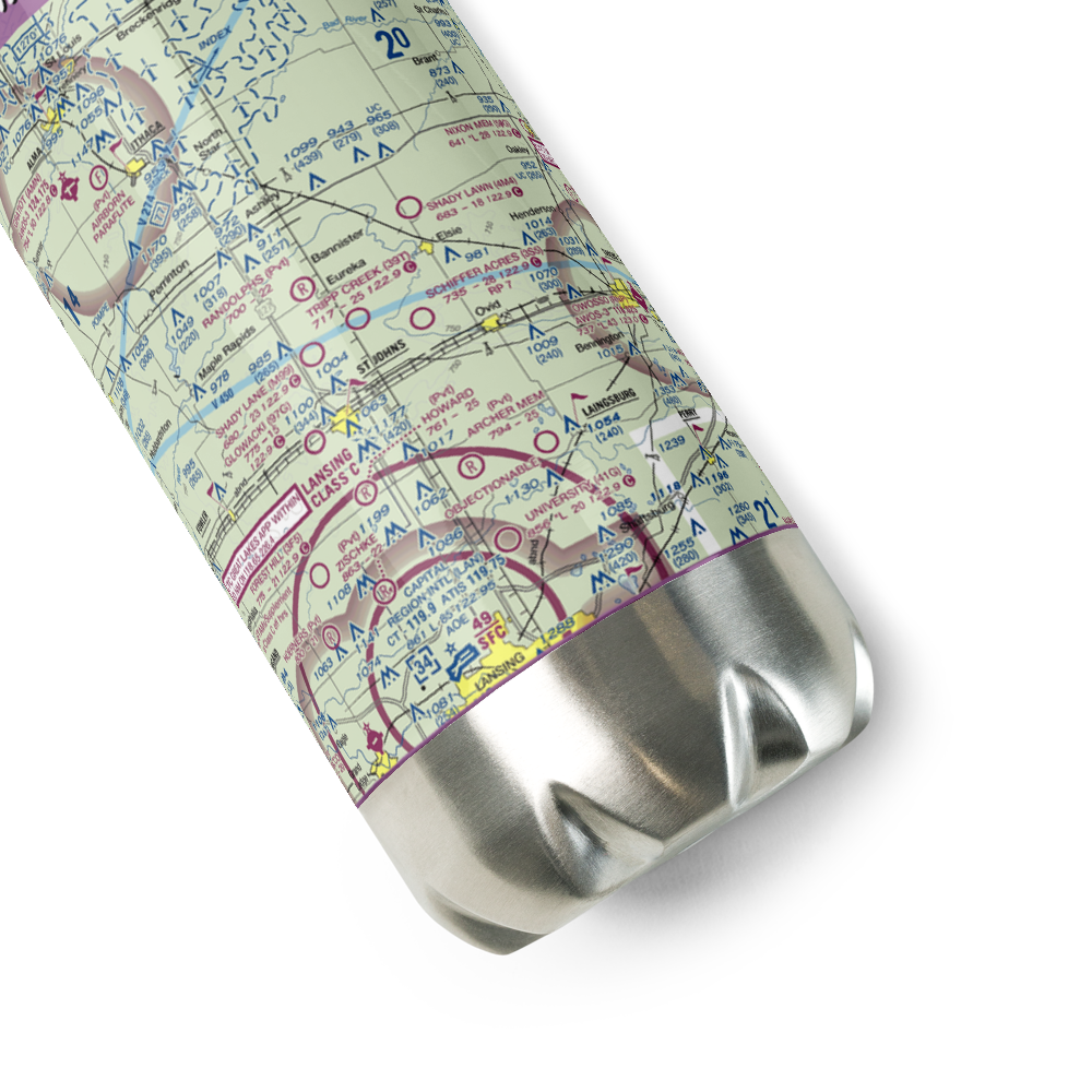 Tripp Creek Airport (39T) VFR Sectional Water Bottle 