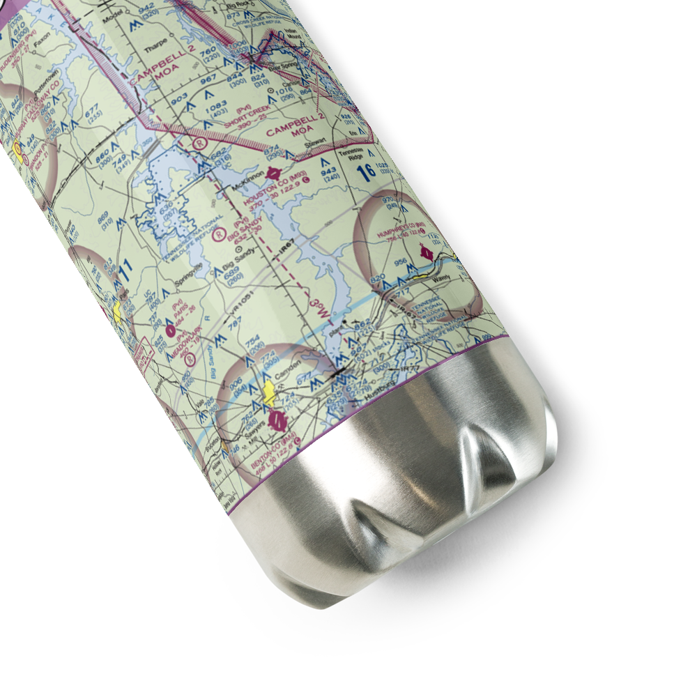Big Sandy Airpark (39TN) VFR Sectional Water Bottle 