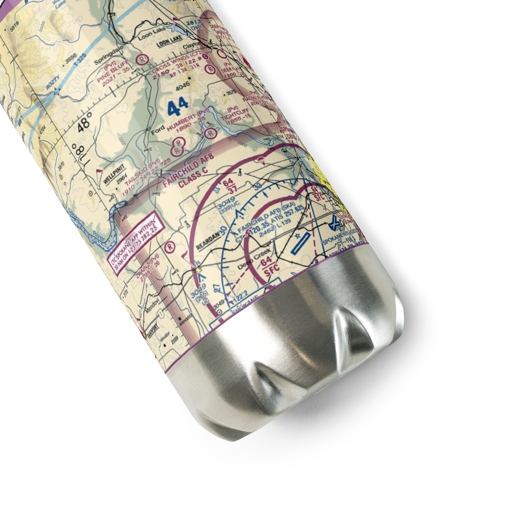 Tailskid Ranch Airport (39WA) VFR Sectional Water Bottle 