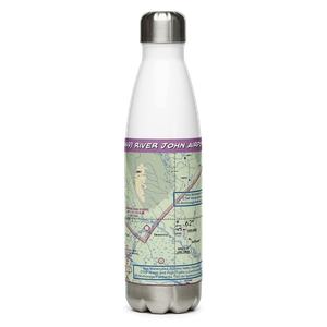 River John Airport (3AK9) VFR Sectional Water Bottle