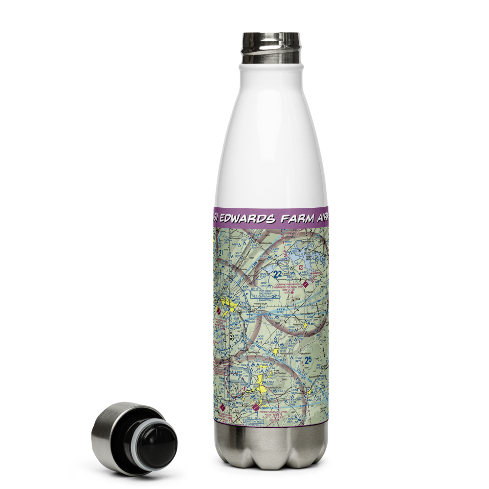 Edwards Farm Airport (3AL5) VFR Sectional Water Bottle 