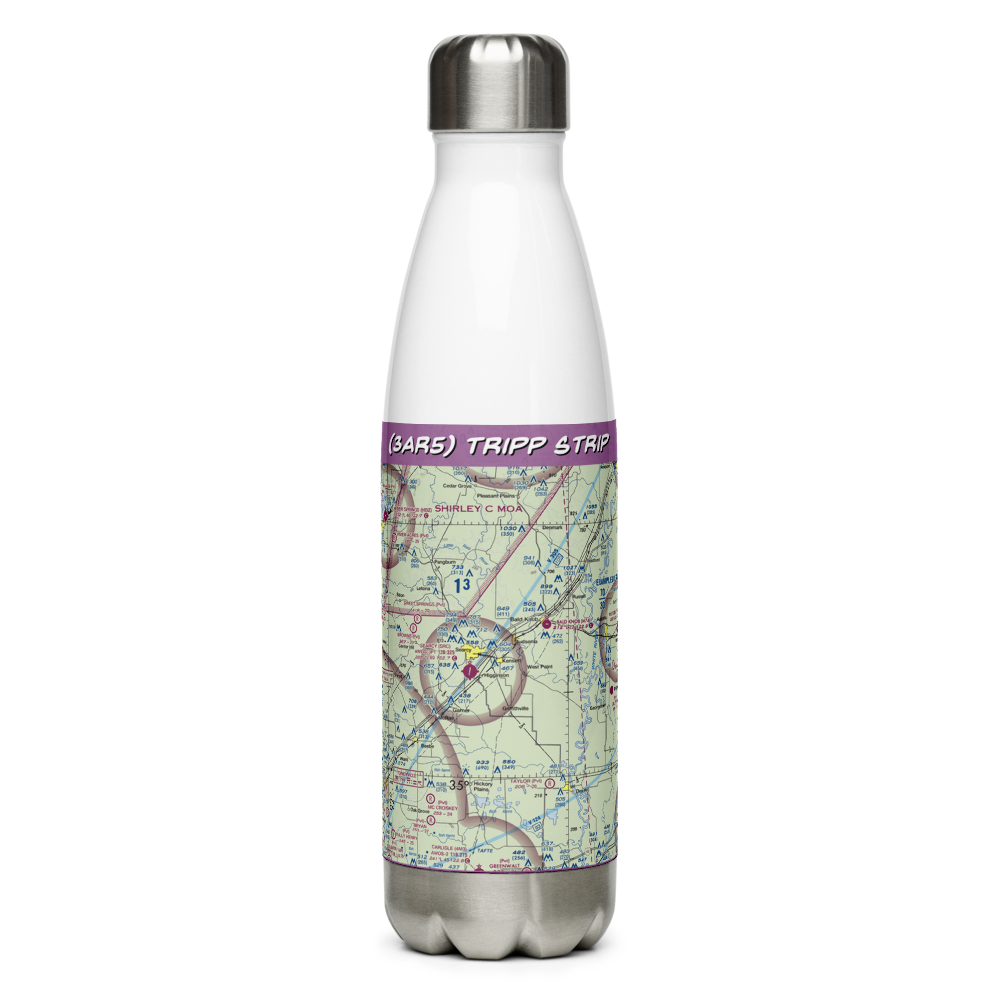 Tripp Strip (3AR5) VFR Sectional Water Bottle 
