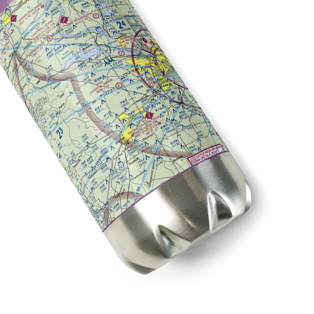 Crystal Ridge Airport (3AR6) VFR Sectional Water Bottle 