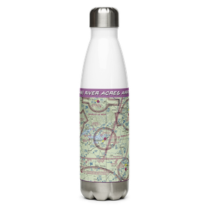 River Acres Airport (3AR8) VFR Sectional Water Bottle