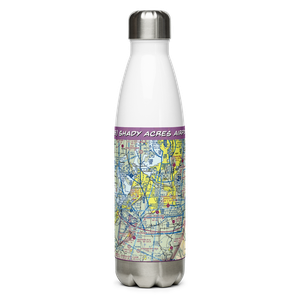 Shady Acres Airport (3B8) VFR Sectional Water Bottle