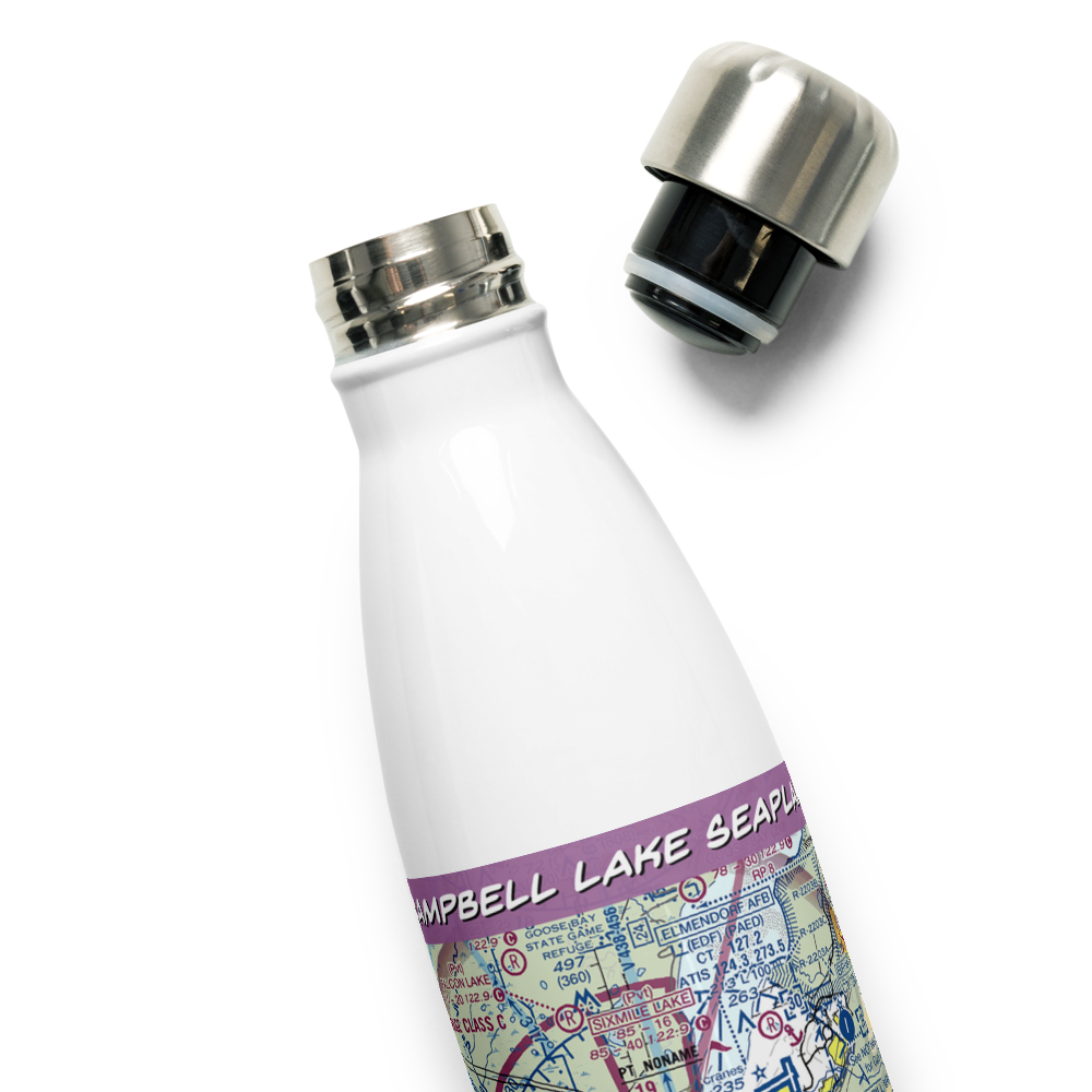 Campbell Lake Seaplane Base (33AA) VFR Sectional Water Bottle 