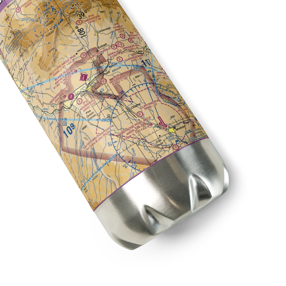 Sky Island Ranch Airport (3CO0) VFR Sectional Water Bottle 