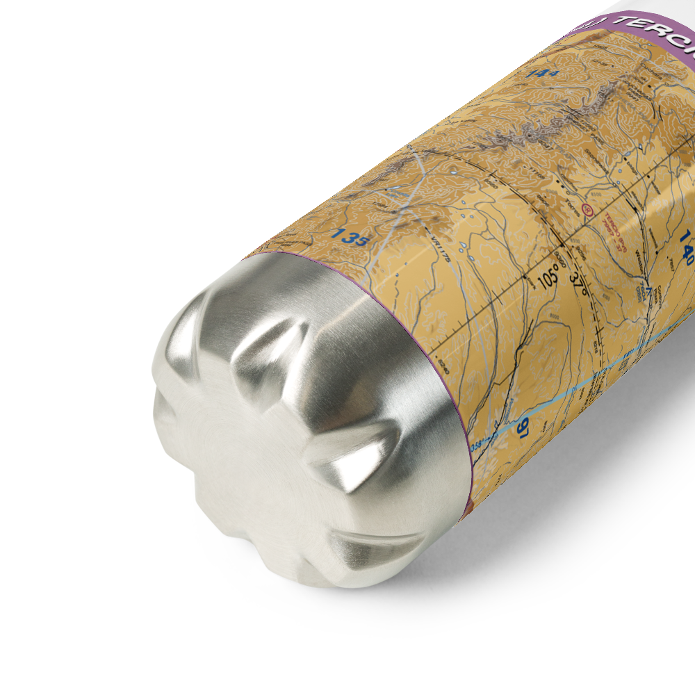 Tercio Ranch Airstrip (3CO4) VFR Sectional Water Bottle 