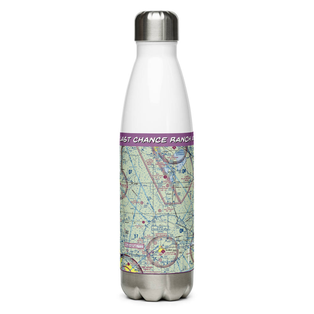 Last Chance Ranch Airport (3FD0) VFR Sectional Water Bottle 