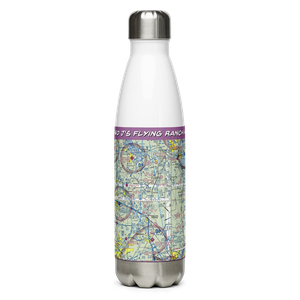 Two J's Flying Ranch Airport (3FL1) VFR Sectional Water Bottle