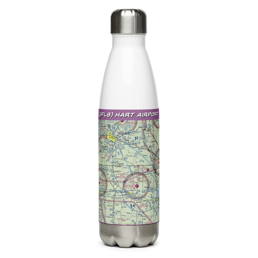 Hart Airport (3FL8) VFR Sectional Water Bottle 