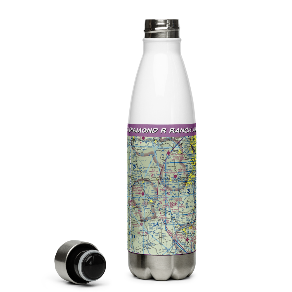 Diamond R Ranch Airport (3GA5) VFR Sectional Water Bottle 
