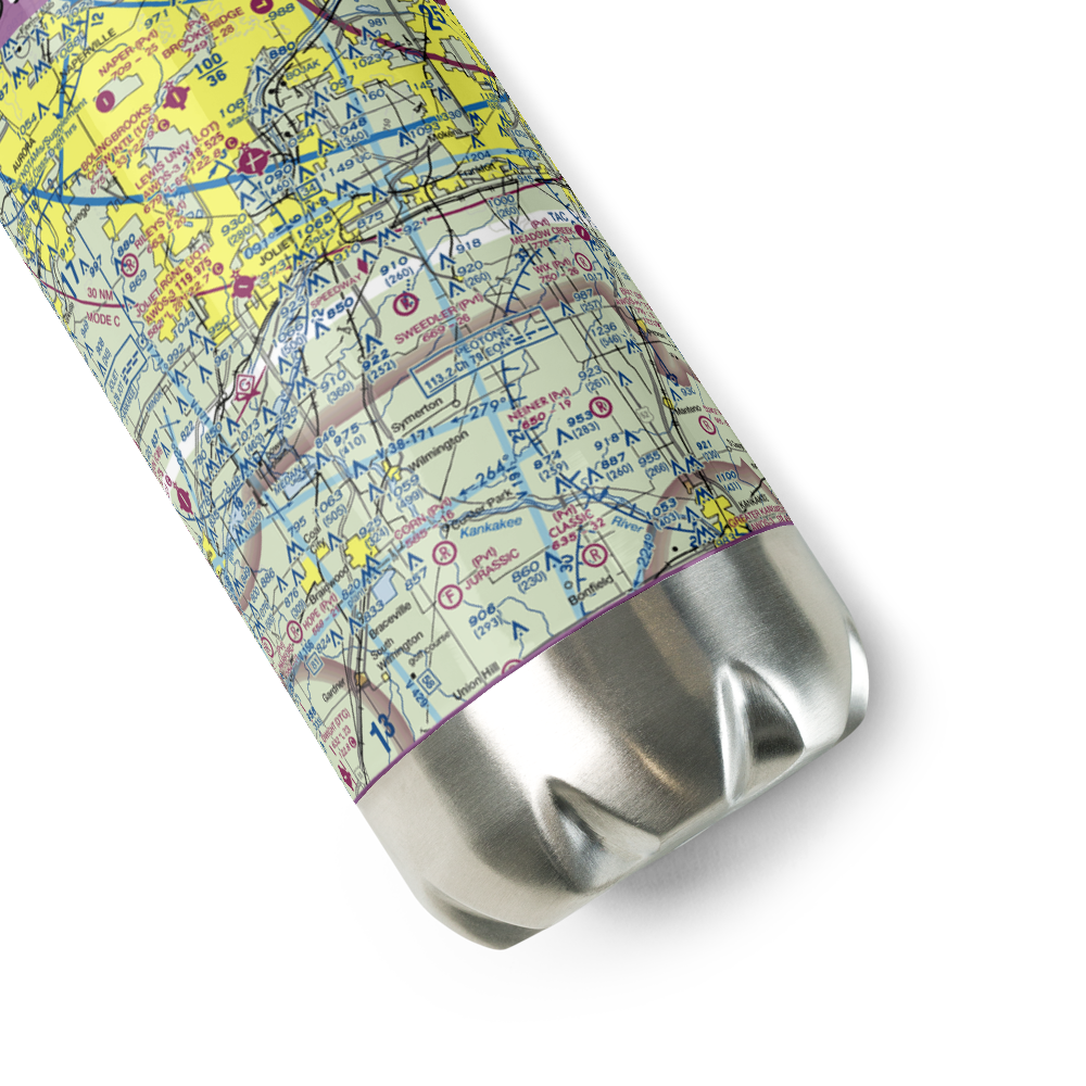 Sweedler Airport (3IL2) VFR Sectional Water Bottle 