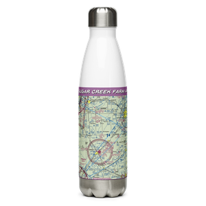 Sugar Creek Farm Airport (3IL9) VFR Sectional Water Bottle