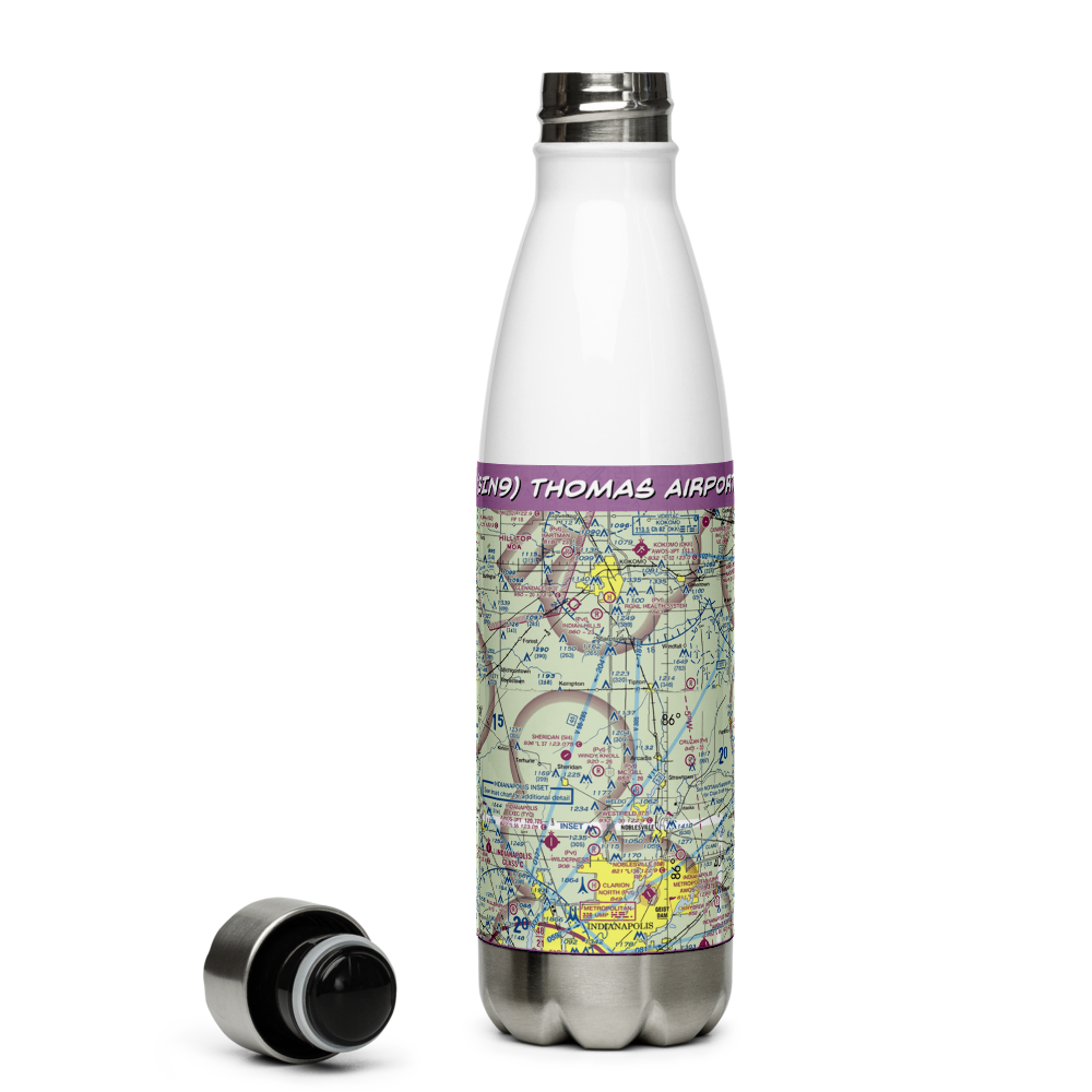 Thomas Airport (3IN9) VFR Sectional Water Bottle 