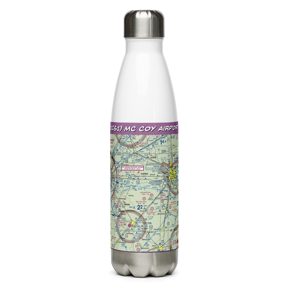 Mc Coy Airport (3IS1) VFR Sectional Water Bottle 