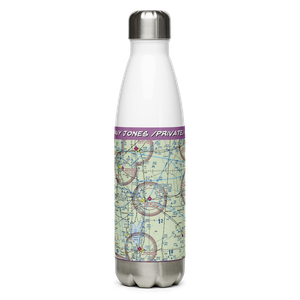 Davy Jones /Private/ Airport (3IS6) VFR Sectional Water Bottle