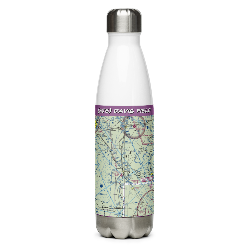 Davis Field (3J6) VFR Sectional Water Bottle 