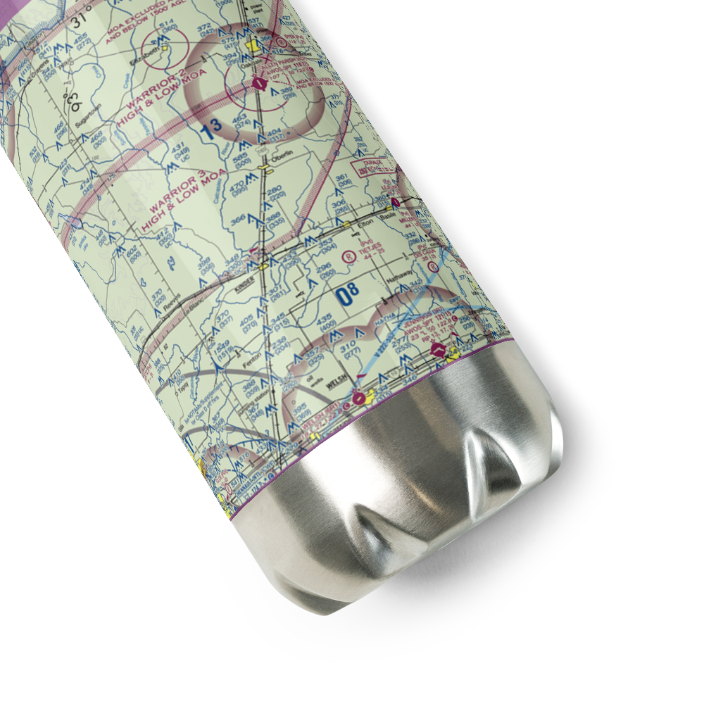 Wilder Airport (3LA1) VFR Sectional Water Bottle 