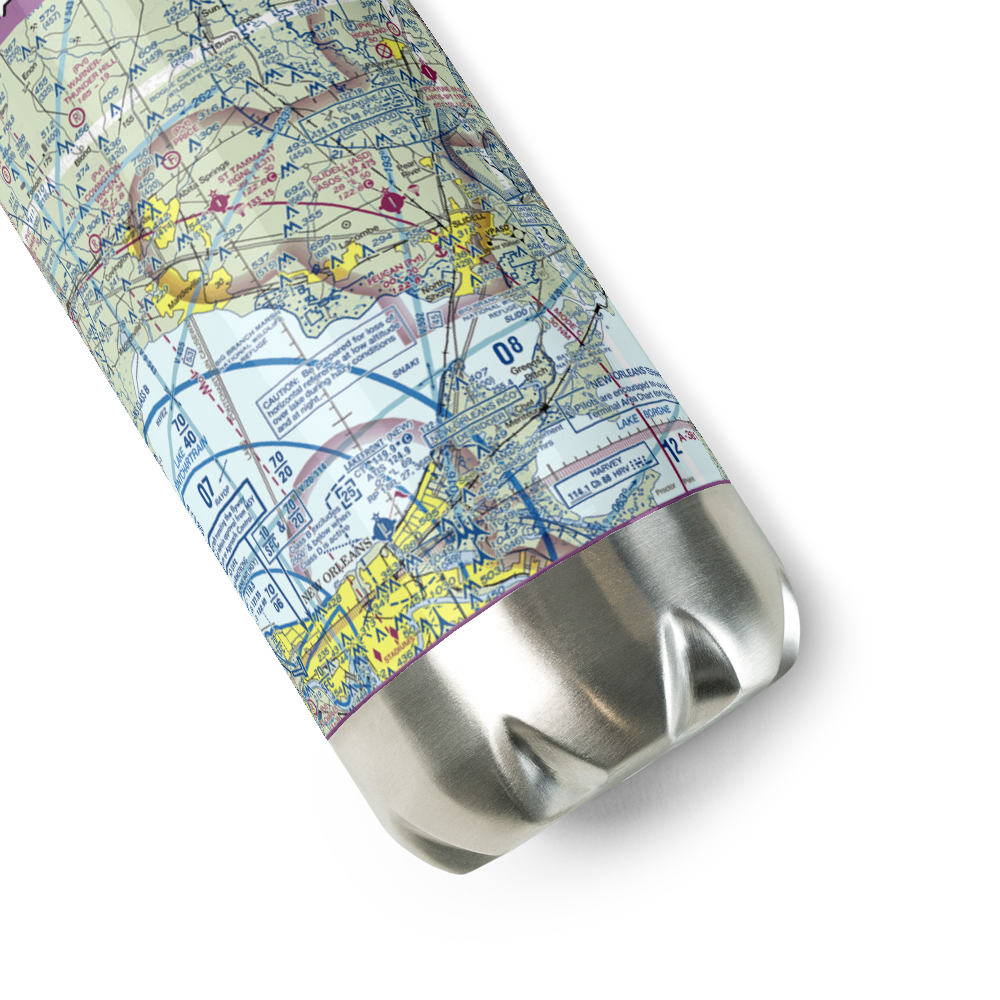 Southern Natural Gas Co. Seaplane Base (3LA2) VFR Sectional Water Bottle 