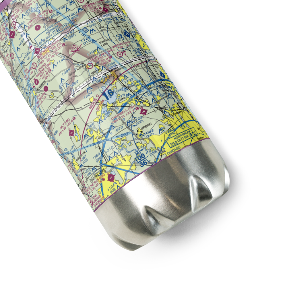 Pillow Hill Airport (3LL4) VFR Sectional Water Bottle 
