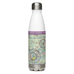 Bock Farms Airport (3LS7) VFR Sectional Water Bottle