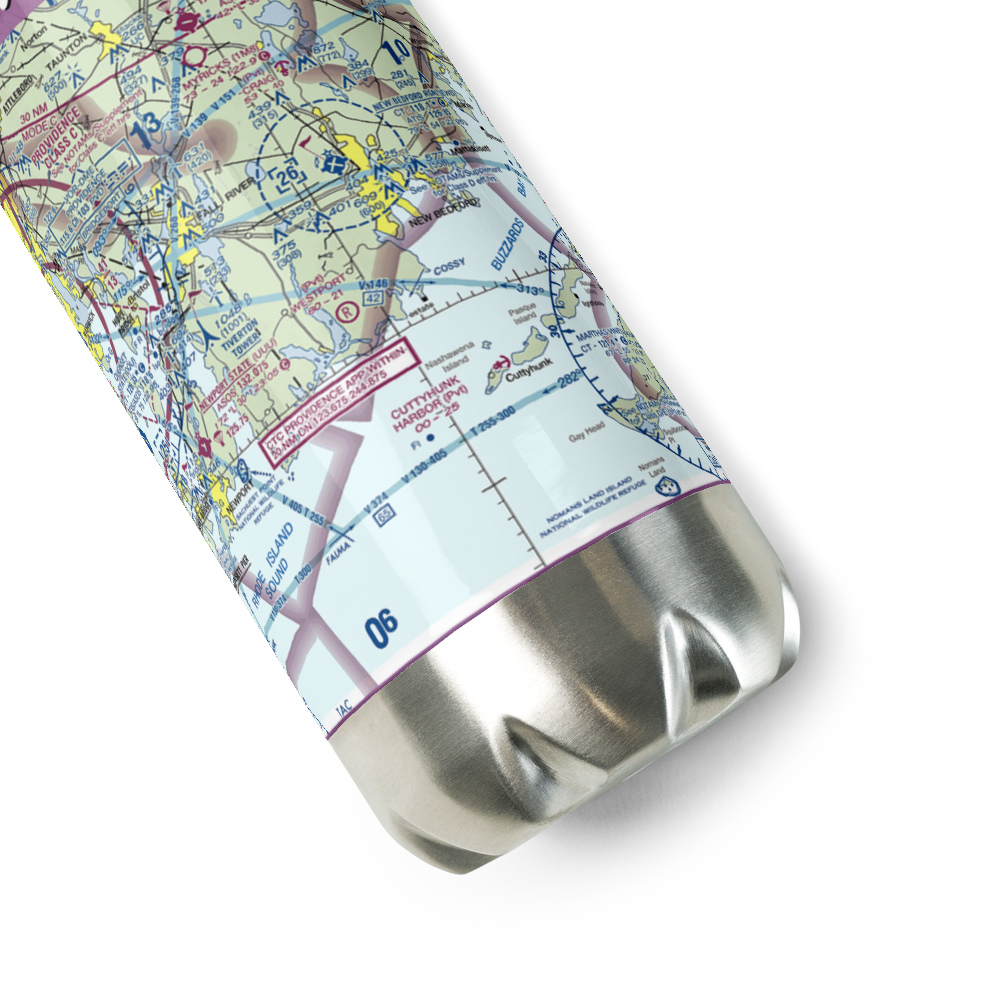 Westport Airport (3MA5) VFR Sectional Water Bottle 