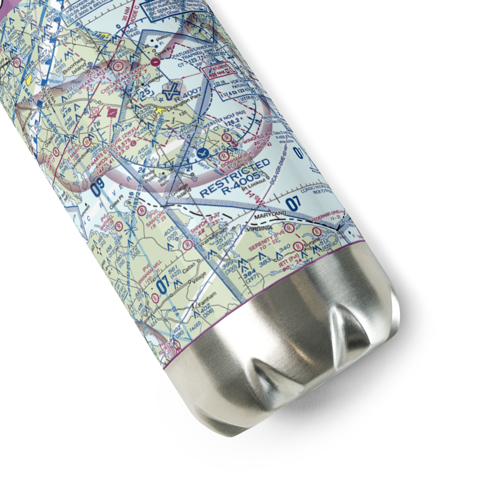 West St Mary's Airport (3MD6) VFR Sectional Water Bottle 