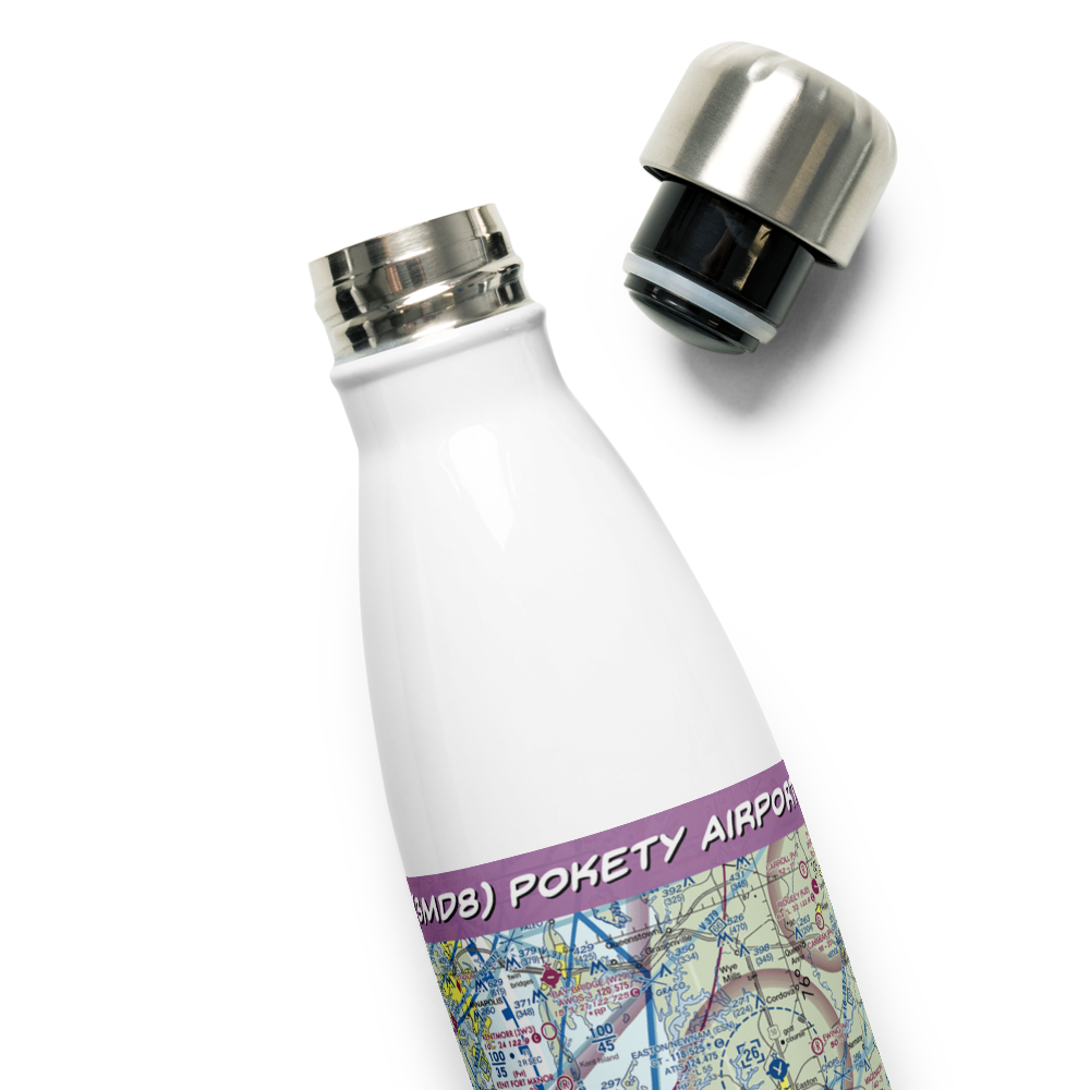 Pokety Airport (3MD8) VFR Sectional Water Bottle 