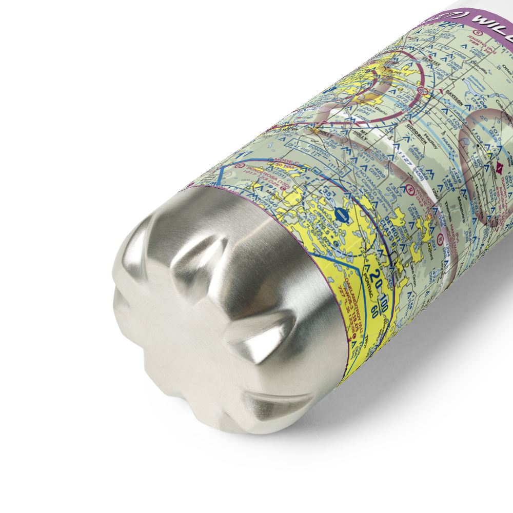 Willie Run Airport (3MI7) VFR Sectional Water Bottle 
