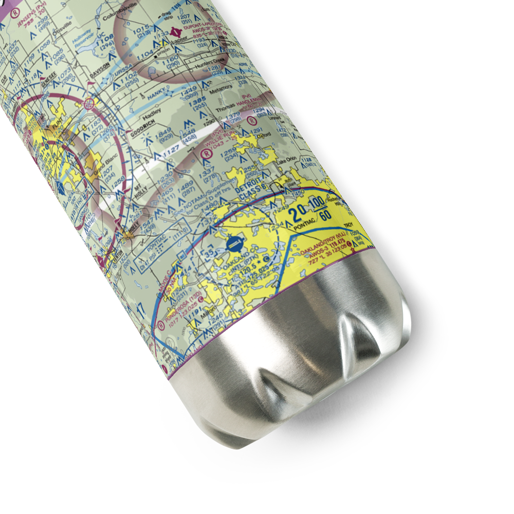 Willie Run Airport (3MI7) VFR Sectional Water Bottle 