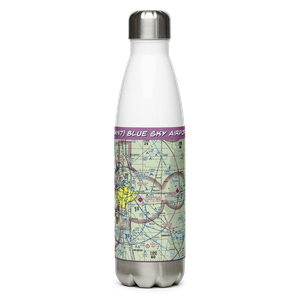 Blue Sky Airport (3MN7) VFR Sectional Water Bottle