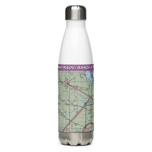 Risovi Ranch Strip (3NA6) VFR Sectional Water Bottle